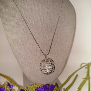 White Gold! White Pyrite Crystal Pendant Necklace - White Iron Pyrite. Stone of  Increased Strength, Energy, Willpower and Confidence!