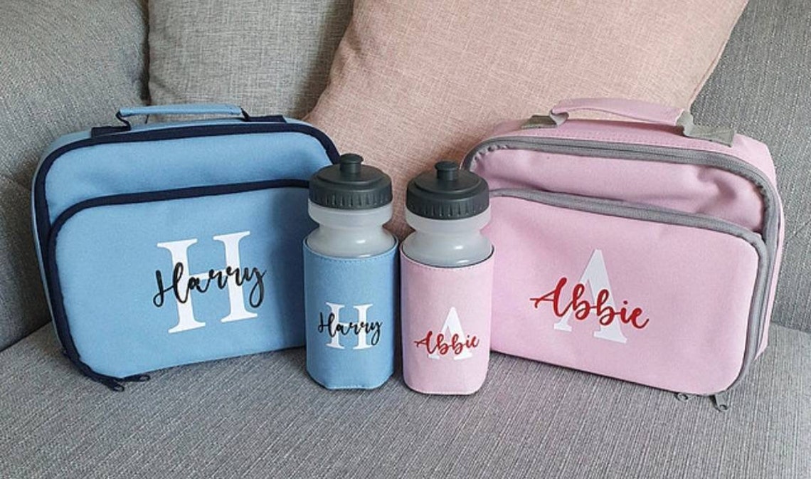 Matching personalised cool bag Lunch box with water bottle and Etsy