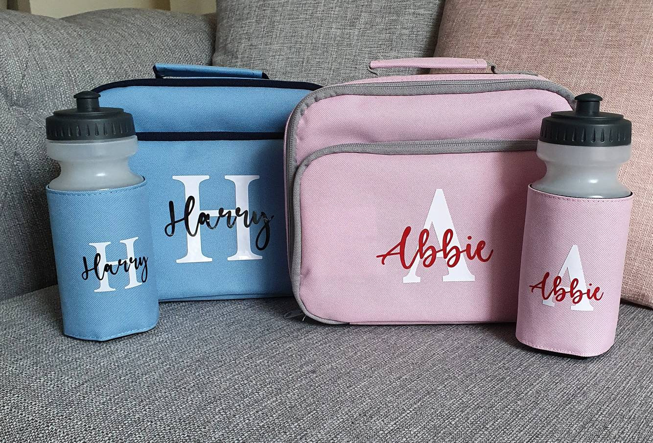 Matching personalised cool bag Lunch box with water bottle and Etsy