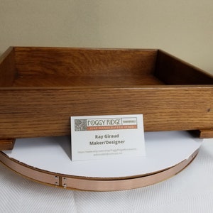 Handcrafted Document Tray Paper Tray Mission Style Quarter Sawn Oak Organizer Stickley Style