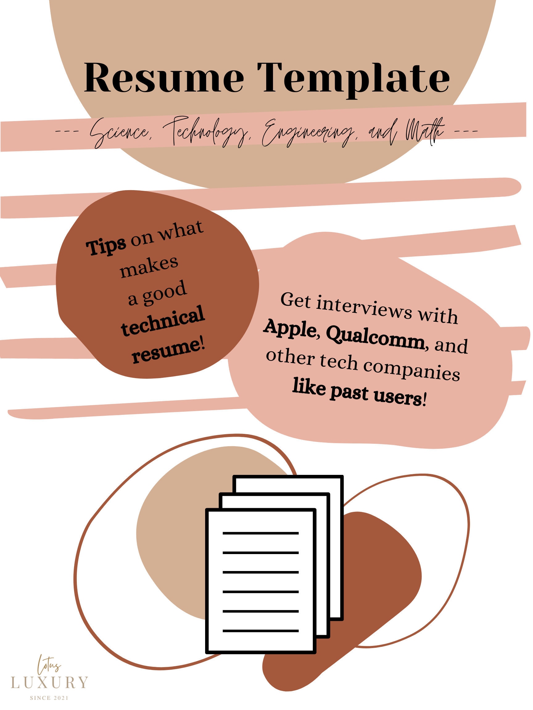 Resume Template for Science, Technology, Engineering, and Math STEM Resume Template for Science, Technology, Engineering, and Math STEM