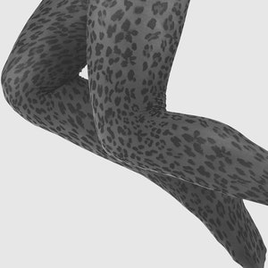 Vendedor Reino Unido Rosa Leopardo Blanco Cebra Sin Pies Mallas pantimedias Animal Print