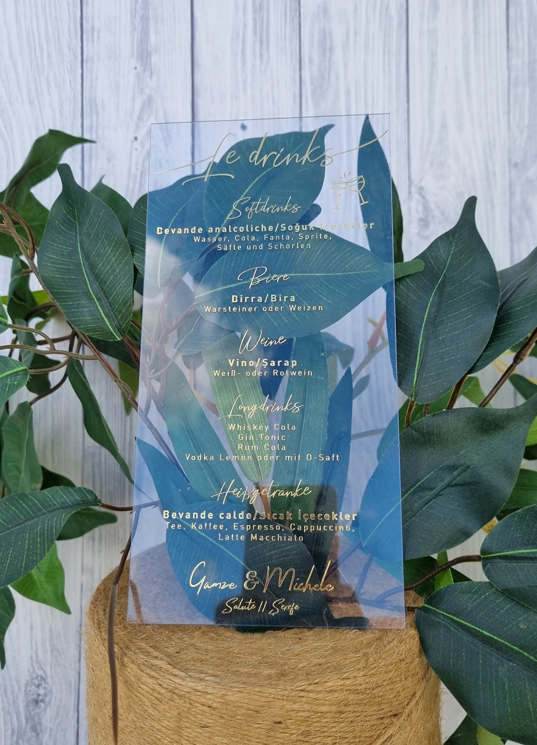Luxury Wedding Menu Clear Acrylic Menu Transparant Menu Etsy