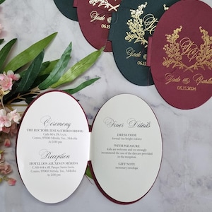 Invitación de boda de lujo hecha a mano, con esquina de costura, cubierta con estampado de aluminio, información de varias páginas, confirmación de asistencia y detalles más finos, invitación de boda