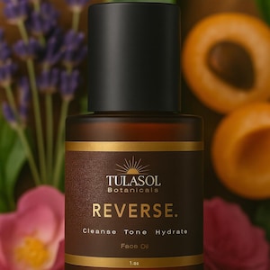 REVERSE Face Oil – All-in-One Natural Cleanser, Toner & Moisturizer for Radiant, Youthful Skin | TULASOL Botanicals