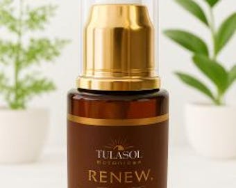 RENEW Face Oil – Organic Clean Anti-Aging Serum with Sea Buckthorn Rosehip for Smooth, Youthful Skin | Lightweight & Natural