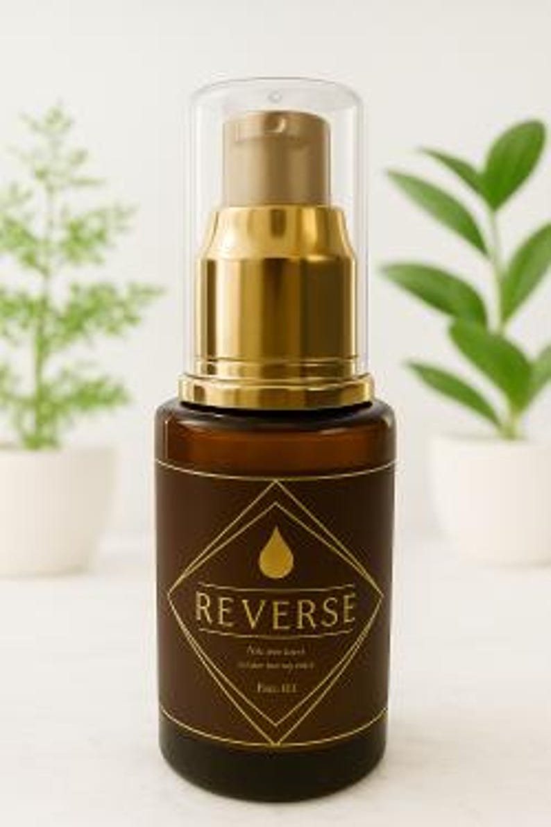 REVERSE Face Serum– All-in-One Natural Cleanser, Toner & Moisturizer for Radiant, Youthful Skin | TULASOL Botanicals. afbeelding 1