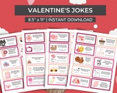 Valentines Day Lunch Box Jokes for kids, Classroom Lunchbox Notes, Printable PDF, Lunch Box Cards, School Lunch Ideas, Digital Download