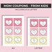Mom Coupon Book, Coupons From Kids, Last Minute Gift Idea for Mum ...