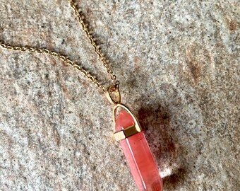 Collar de bala de sandía. Dorado, Ajustable.