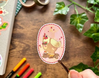 Chicken Sticker, Planner Stickers, Bullet Journal Stickers, Illustrated Stickers, Laptop Stickers, Water Bottle Stickers, Kindle Stickers