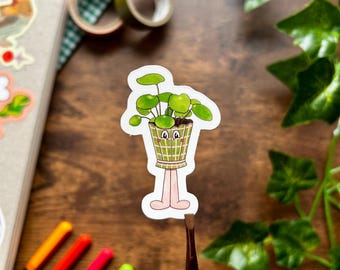 Plant Pot Sticker, Planner Stickers, Bullet Journal Stickers, Illustrated Stickers, Laptop Stickers, Water Bottle Stickers, Kindle Stickers