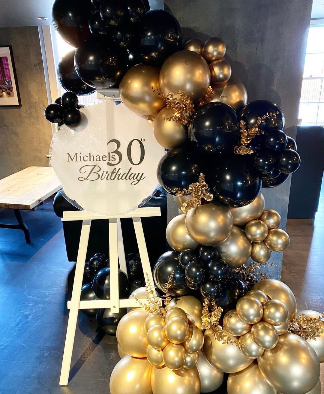 102pcs Black and Metallic Gold Balloons Garland Arch Kit Gold Etsy