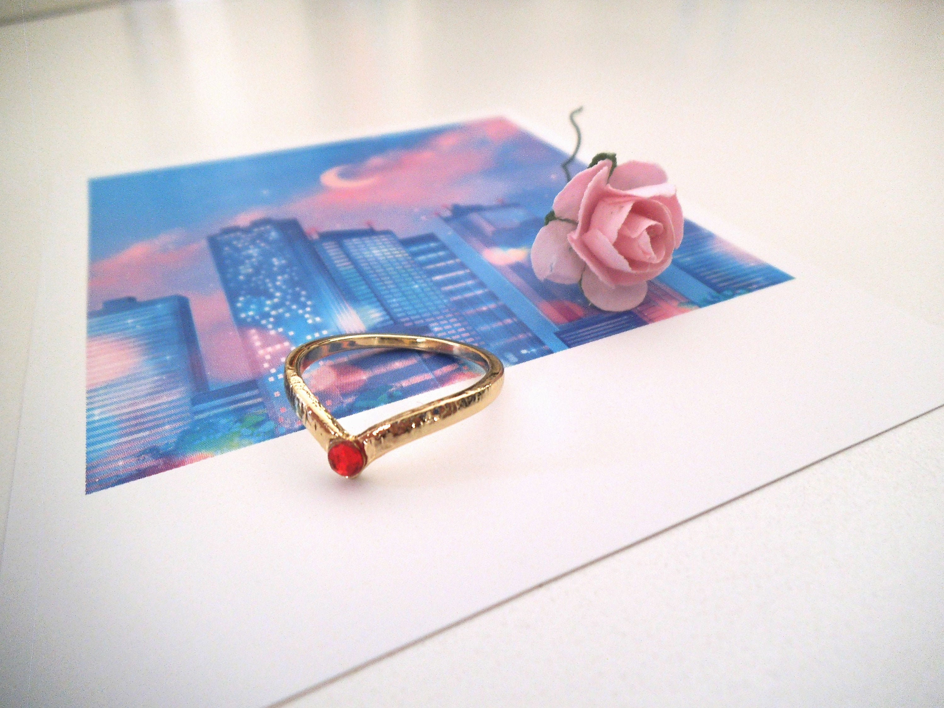 Kawaii Sailor Moon Tiara Ring Etsy Denmark