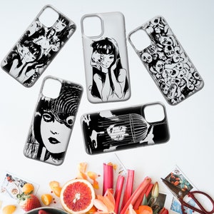 Custodia per telefono Anime giapponese Horror Manga Cover adatta per Pixel 8 Pro 7A 6A iPhone 15 14 13 12 11 Pro Plus X XS XR, Samsung S22 S21 S20 A54 A53