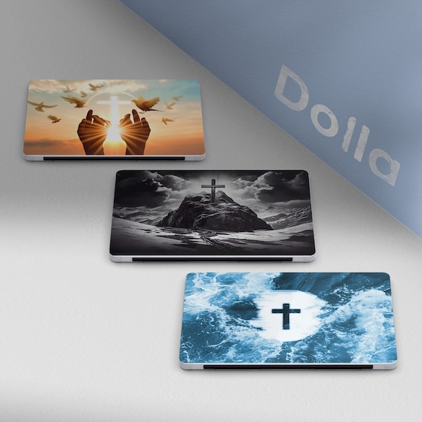 Cross MacBook Case Jesus Laptop Cover, Love Protective Sleeve, Cristianity Print for MacBook M2 M1 Pro, Air 13 14 16 inch