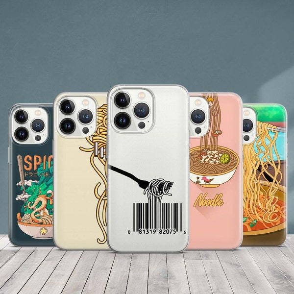 Ramen Phone Case Sushi Cover for Pixel 8 Pro 7A 6A, iPhone 15 14 13 12 Pro 11 XR for Samsung S21FE S22 5G S22 Ultra A73 A53 Note 20