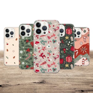 Christmas Phone Case Candy Cover for iPhone 16 Pro, 15, 14, 13, 12, 11, Google Pixel 9, 8, 7A, 6A, Samsung Galaxy S24 Ultra, S23fe, A05 A55