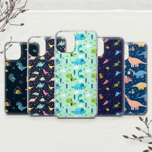 Custodia per cellulare Dinosauro spaziale Dino Cover adatta per Pixel 9 8 Pro 7A 6A iPhone 15 14 13 12 11 Pro Plus X XS XR, Samsung S23 S21 S20 A54 A53