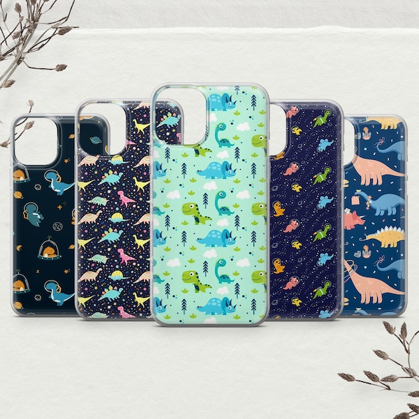 Space Dinosaur Phone Case Dino Cover convient pour Pixel 8 Pro 7A 6A iPhone 15 14 13 12 11 Pro Plus X XS XR, Samsung A15 14 S23 S21 S20 A54 A53