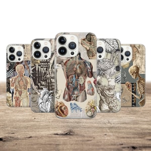 Anatomy Phone Case Death Cover for iPhone 16 Pro, 15, 14, 13, 12, 11, Google Pixel 9, 8, 7A, 6A, Samsung Galaxy S24 Ultra, S23fe, A05 A55 A3