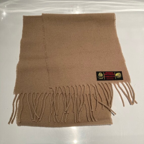 Vintage beige Murray Brothers scarf - image 2