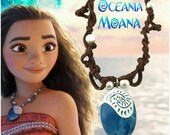 Moana necklace charm girls gift jewellery present gift princess pearl