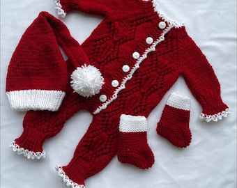 Weihnachts-Unisex-Babyset "Santa Claus"