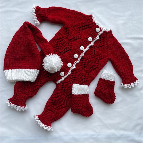 Weihnachts-Unisex-Babyset "Santa Claus"