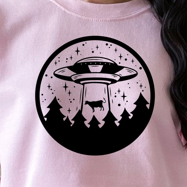 Alien Abduction SVG, Alien SVG, UFO Svg, Outer Space Svg, Flying Saucer Svg, Funny Alien Svg, Alien Svg, Xenomorph Svg, Alien Vector