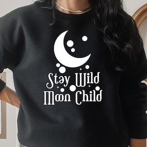 Stay Wild Moon Child SVG, Hippie Chick SVG, Moon SVG, Stay Wild Svg, Moon Child Svg, Wild Child Svg, Boho Svg, Celestial Svg