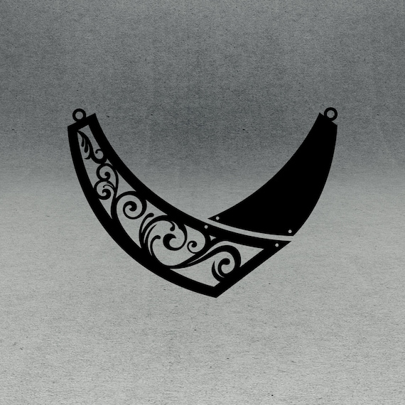Tribal Necklace SVG: Leather Jewelry Cut File, Glowforge Template (Digital Download)