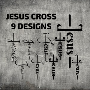 Jesus Cross SVG Bundle, Jesus SVG, Christian Cross SVG, Religious svg, Cross clipart, Christian svg bundle