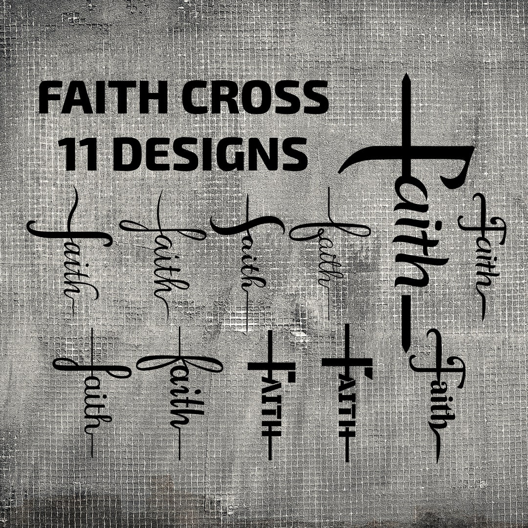 Faith Cross SVG Bundle, Faith SVG, Jesus SVG, Christian Cross Svg ...