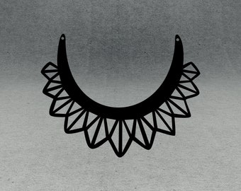 Necklace SVG Cut File: Leather Jewelry Template (Digital Download)