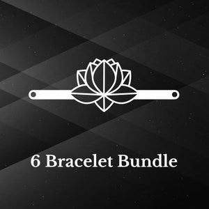 6 Bracelet Bundle, Leather Bracelet SVG Bundle, Laser Cut Bracelet SVG, Cuff Bracelet SVG, Glowforge Bracelet Svg, Diy Jewelry Svg