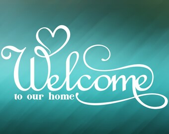 Welcome Home SVG: Farmhouse Sign, Door Mat, Porch Decor (Digital Download)