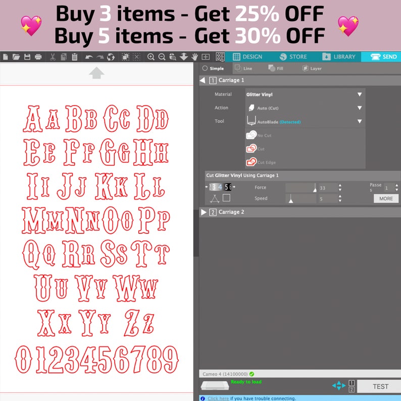 Western-style Monogram SVG + TTF Alphabet, Monogram Font, Fishtail Font ...