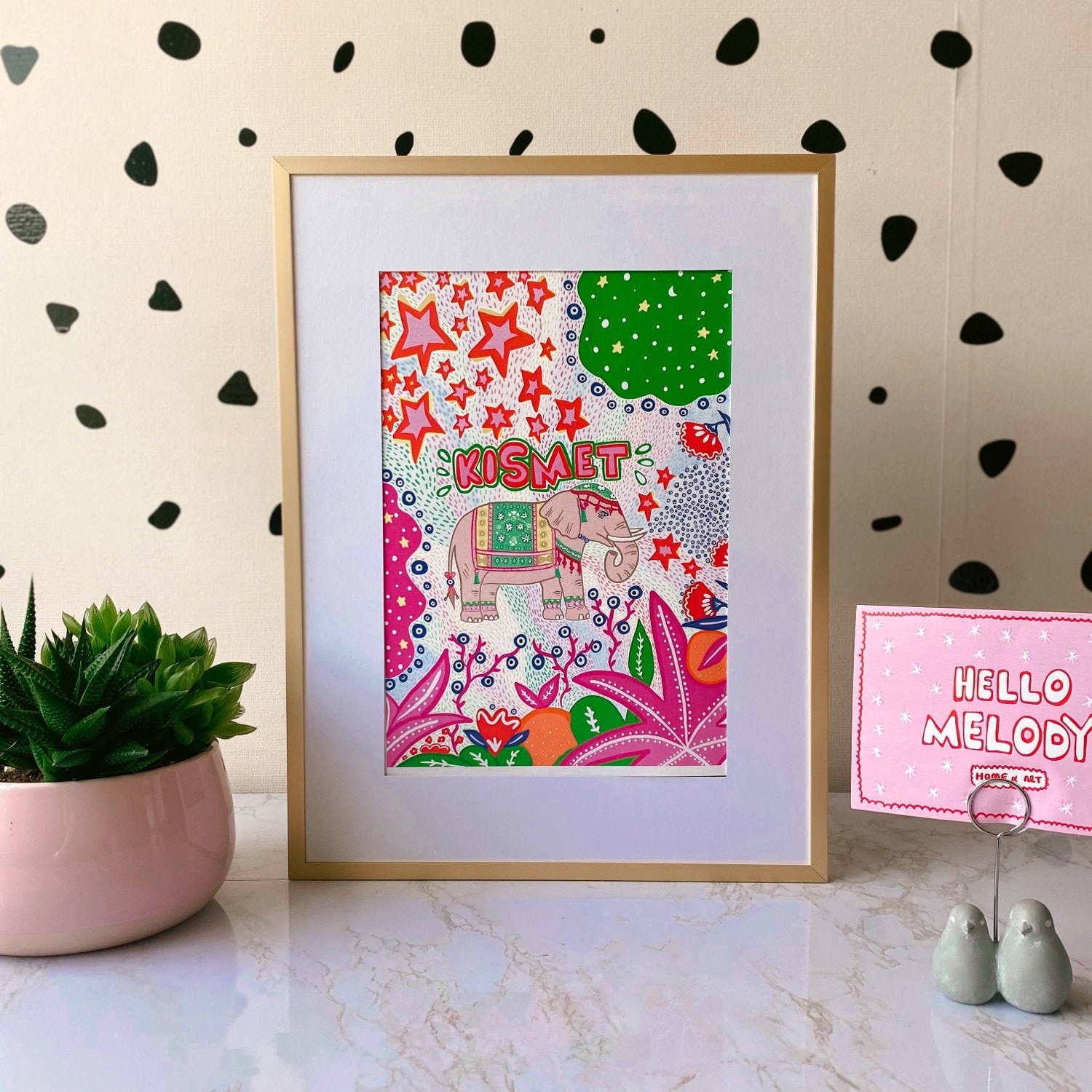 Kismet Print Gifts for Her Positive Motivational Art Print Etsy UK