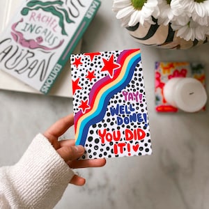 Carte Bravo, carte Vous l'avez fait, cartes de voeux de célébration, examens, nouvel emploi, remise des diplômes, célébration, examen de conduite, félicitations, yay card