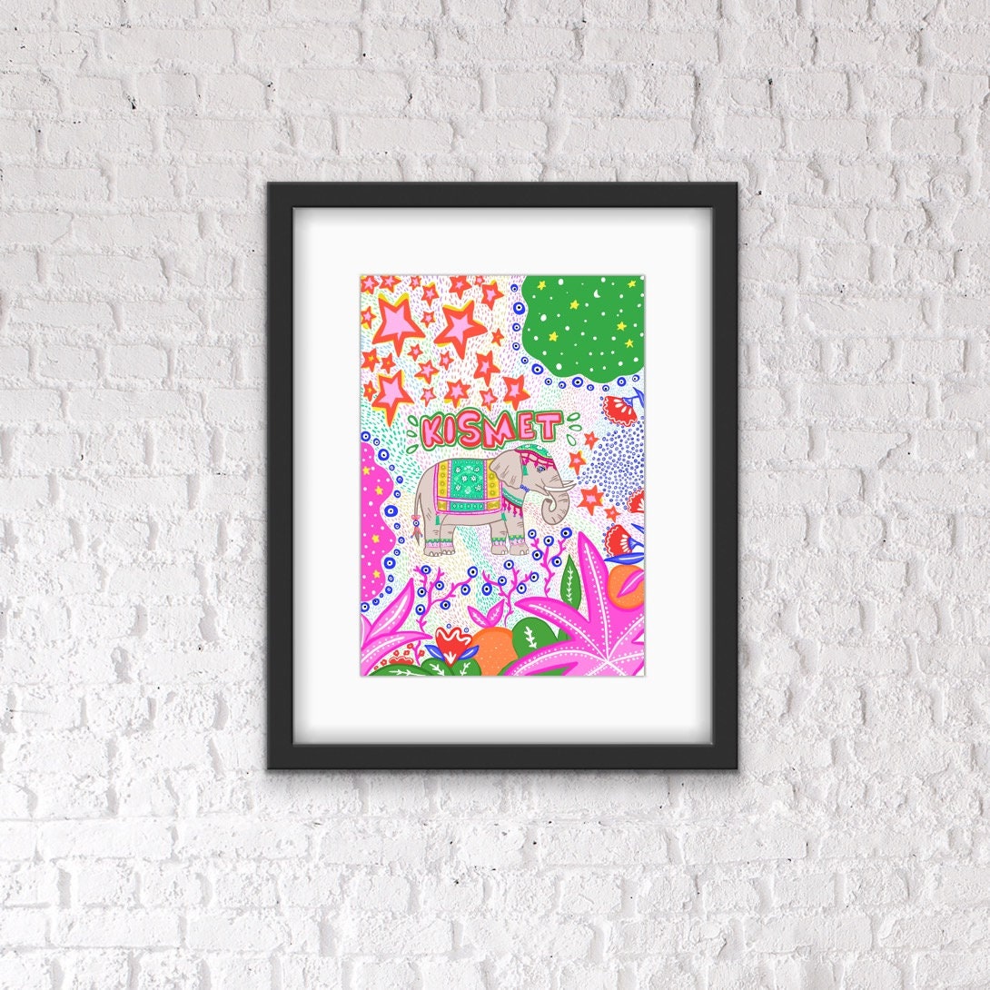 Kismet Print Gifts for Her Positive Motivational Art Print Etsy UK