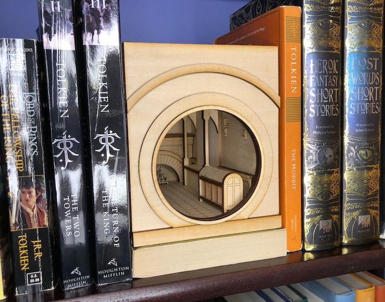 Hobbit Hole Book Nook Shelf Insert Kit Etsy