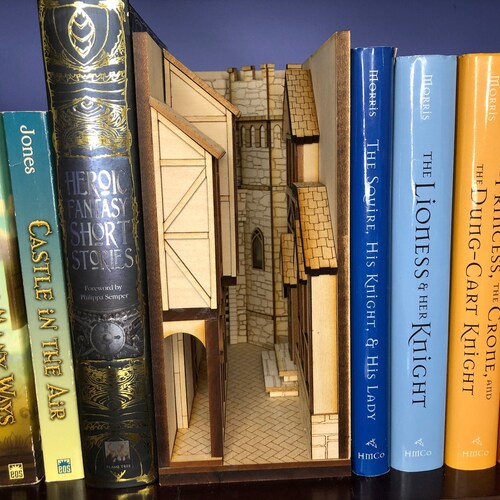 Book Nook Shelf Insert DIY Book Nook Kit Home Décor Book Etsy