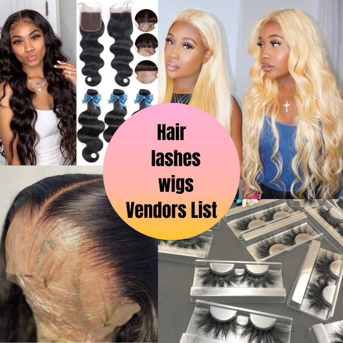 Hair Vendor List Digital Download Etsy