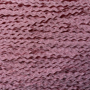 Appendiabiti vintage in cotone francese rosa, rifiniture vintage Ric Rac.