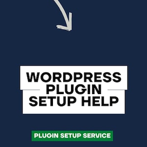 May include: A white rectangle with the text "WordPress Plugin Setup Help" and the text "Plugin Setup Service" in green below. The number "01" is in the bottom right corner of the image.
