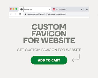 Favicon for Website. Custom Favicon.