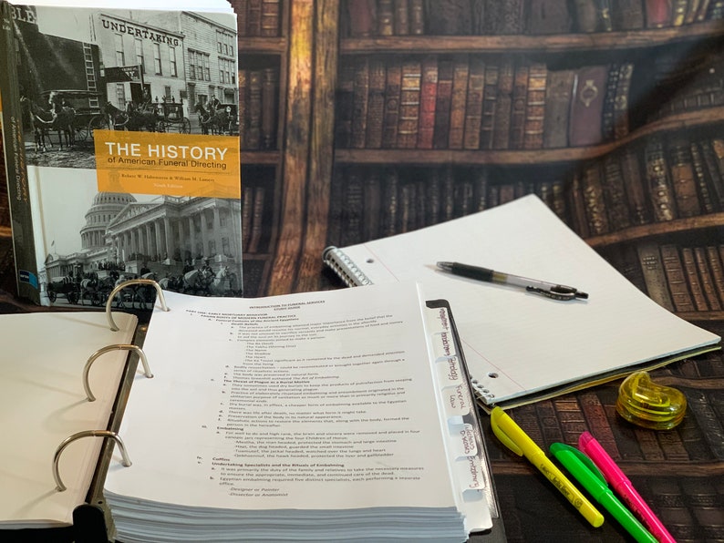 Study Guide the History of American Funeral Directing - Etsy