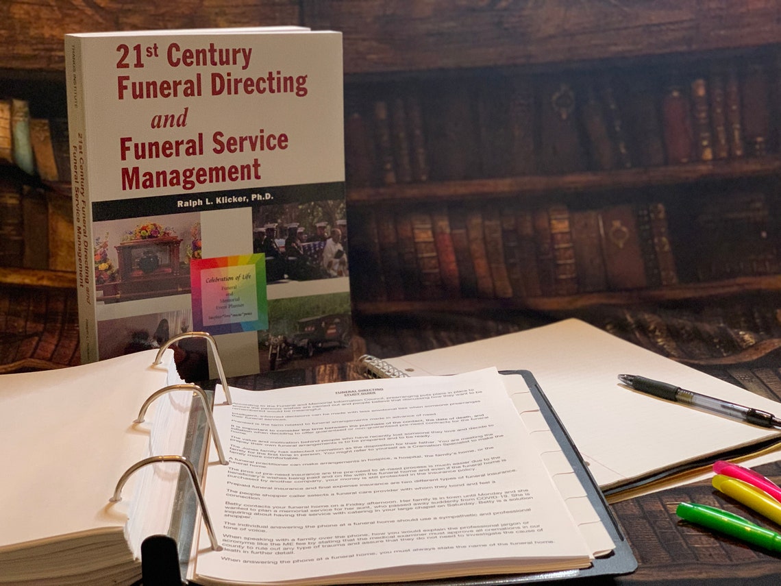 Study Guide 21st Century Funeral Directing and Funeral Etsy