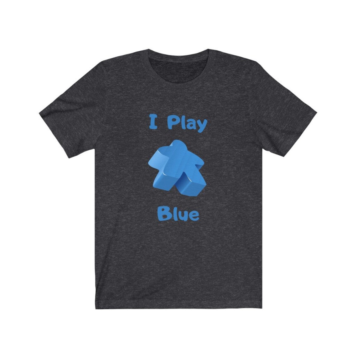 Board Game Shirts Blue I PLAY BLUE Meeples Etsy
